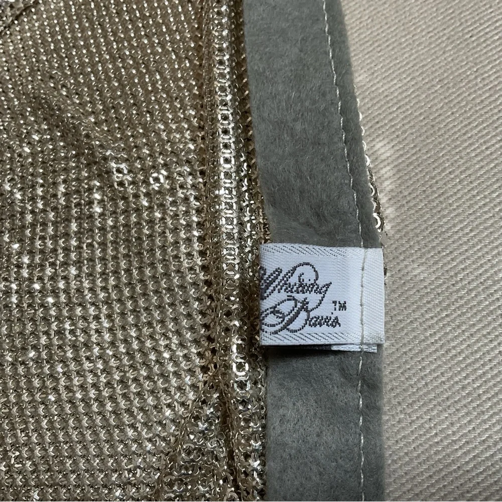 Whiting & Davis Liquid Metal Silver Mesh Halter Top Vintage USA - Picture 5 of 12